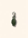 Natural Czech Moldavite Pendant 1.25g (inclusive wire)
